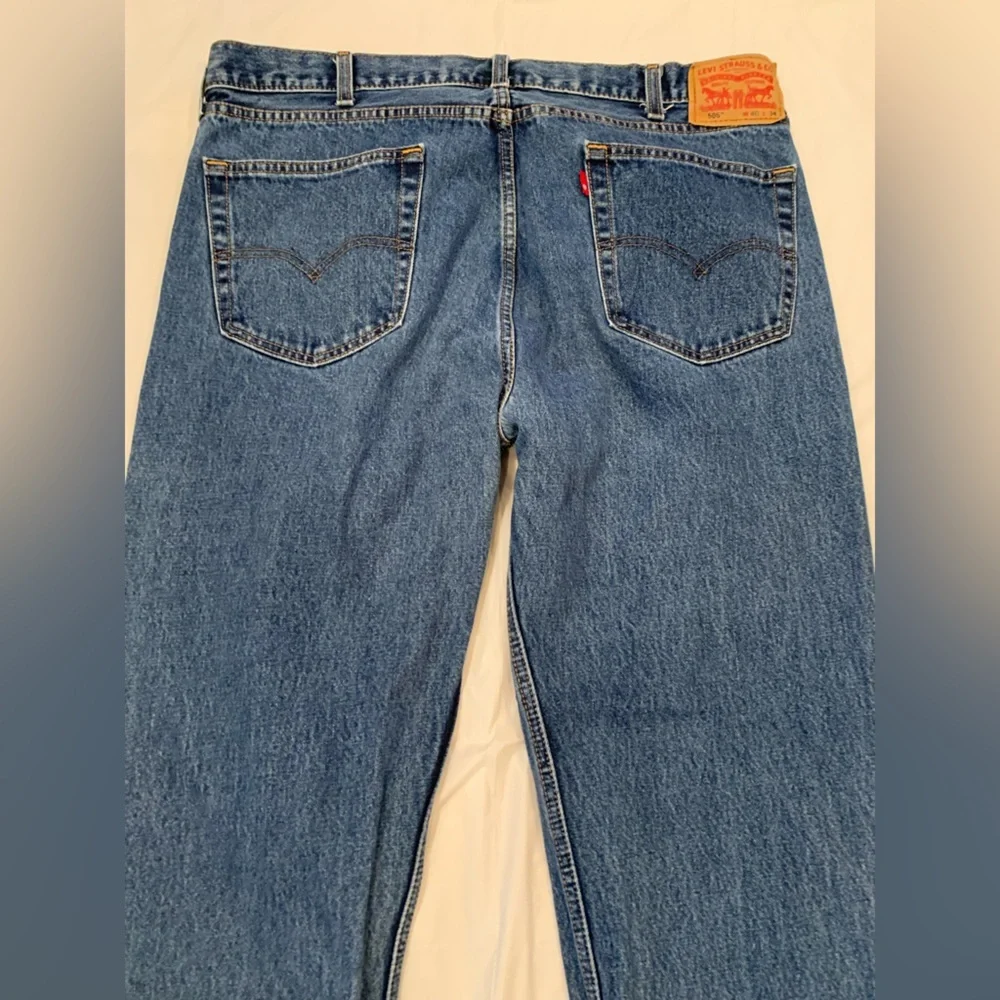 Levi's 505 Straight Heavy Denim Med Wash Men's Jeans 40x34